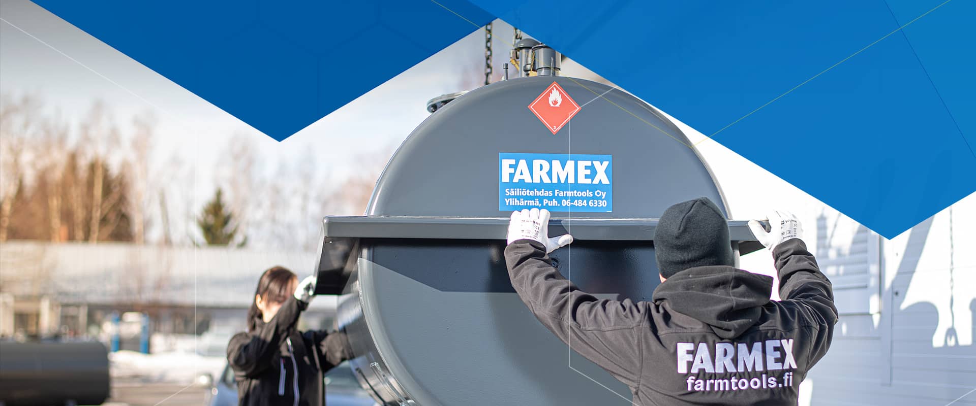 FARMEX 22A, 2200L valuma-altaallinen polttoöljysäiliö  -rajoitettu saatavuus