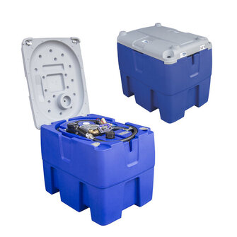 PROMEX Tech Tank 220L polyeteenisäiliö pumpulla ja mittarilla, polttoöljy/diesel 