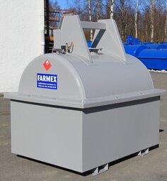 PROMEX Lavetti alle 1000L polttoöljysäiliö valuma-altaalla