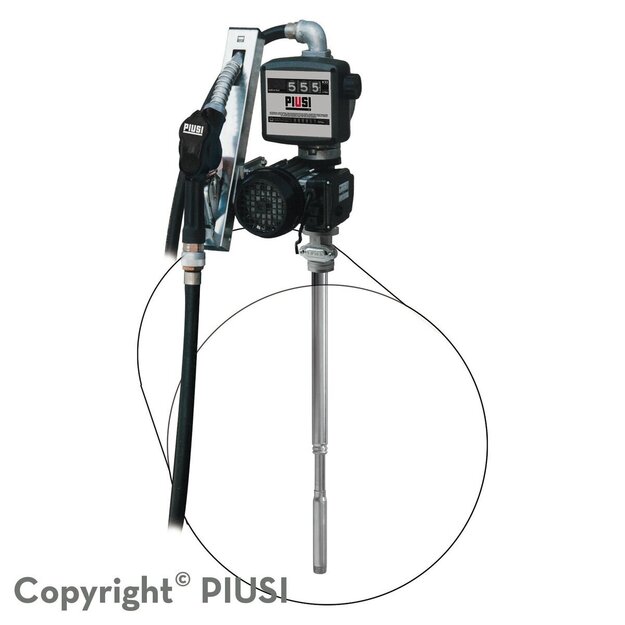 Tynnyripumppu 230 V PIUSI DRUM Panther 56, mittarilla